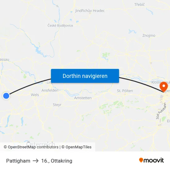 Pattigham to 16., Ottakring map