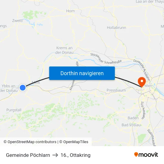 Gemeinde Pöchlarn to 16., Ottakring map