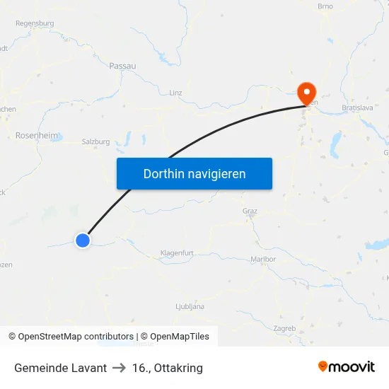Gemeinde Lavant to 16., Ottakring map