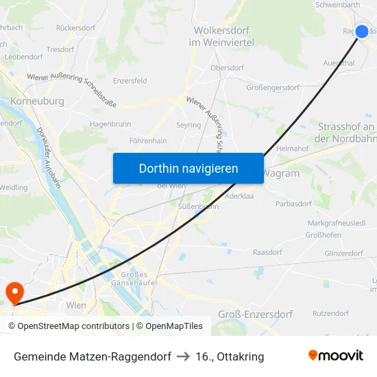 Gemeinde Matzen-Raggendorf to 16., Ottakring map