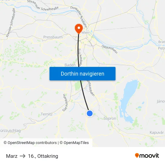 Marz to 16., Ottakring map