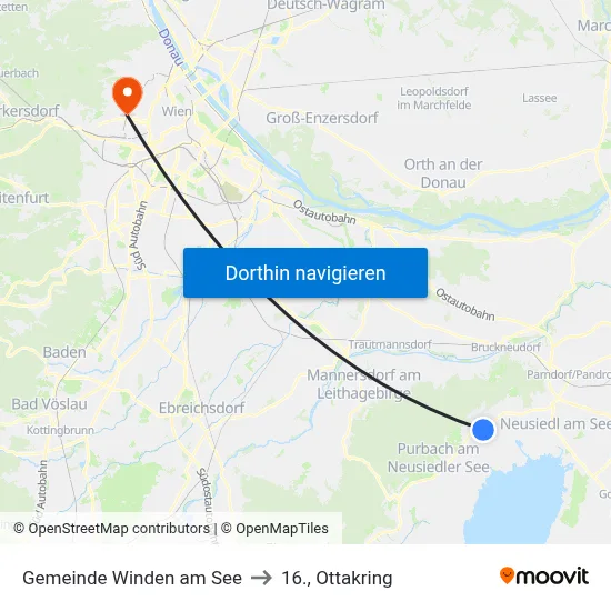 Gemeinde Winden am See to 16., Ottakring map
