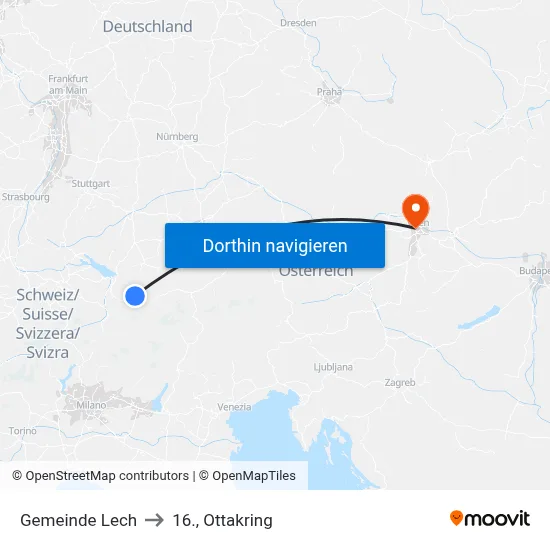 Gemeinde Lech to 16., Ottakring map