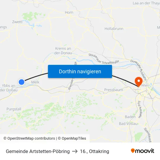 Gemeinde Artstetten-Pöbring to 16., Ottakring map