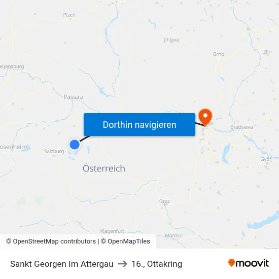 Sankt Georgen Im Attergau to 16., Ottakring map
