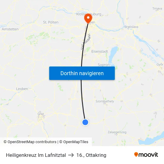 Heiligenkreuz Im Lafnitztal to 16., Ottakring map