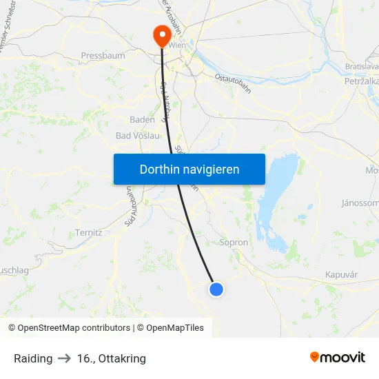 Raiding to 16., Ottakring map