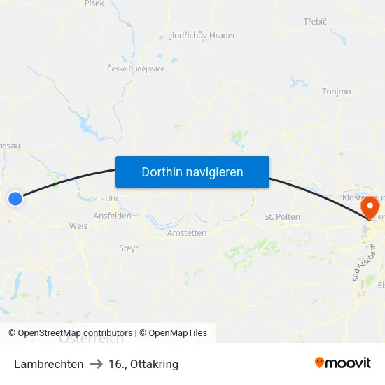 Lambrechten to 16., Ottakring map