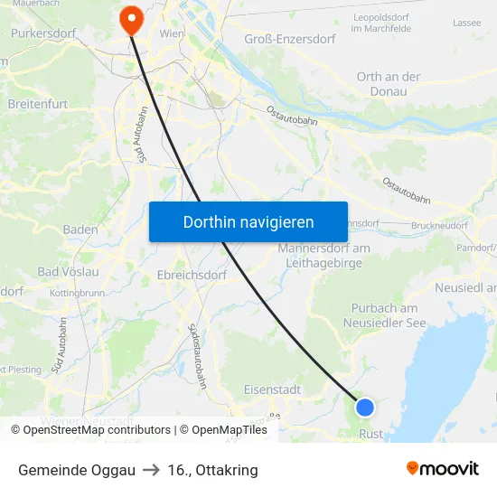 Gemeinde Oggau to 16., Ottakring map