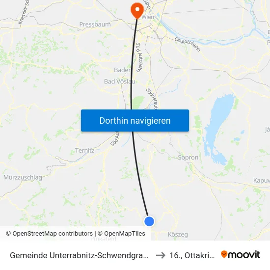 Gemeinde Unterrabnitz-Schwendgraben to 16., Ottakring map