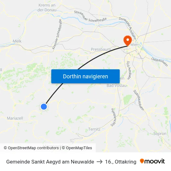 Gemeinde Sankt Aegyd am Neuwalde to 16., Ottakring map