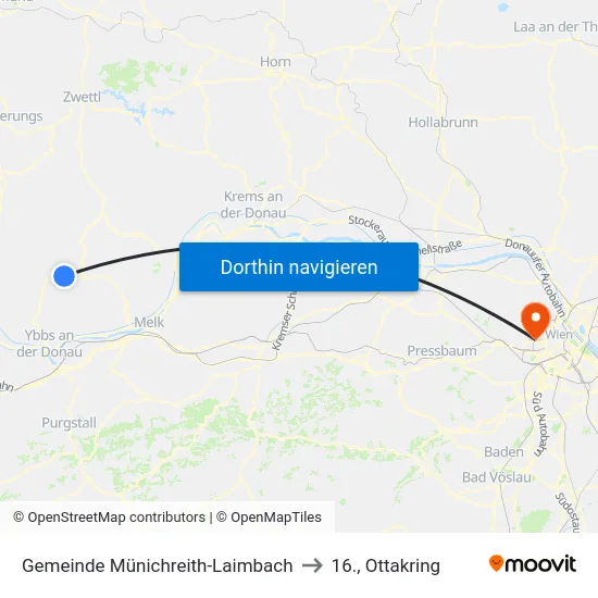 Gemeinde Münichreith-Laimbach to 16., Ottakring map