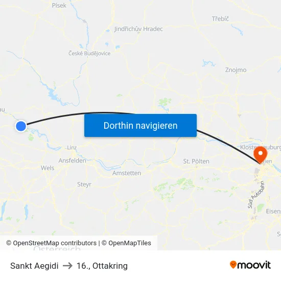 Sankt Aegidi to 16., Ottakring map