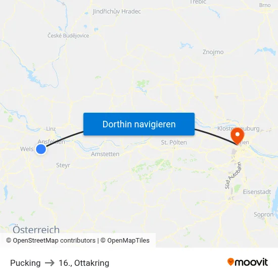 Pucking to 16., Ottakring map