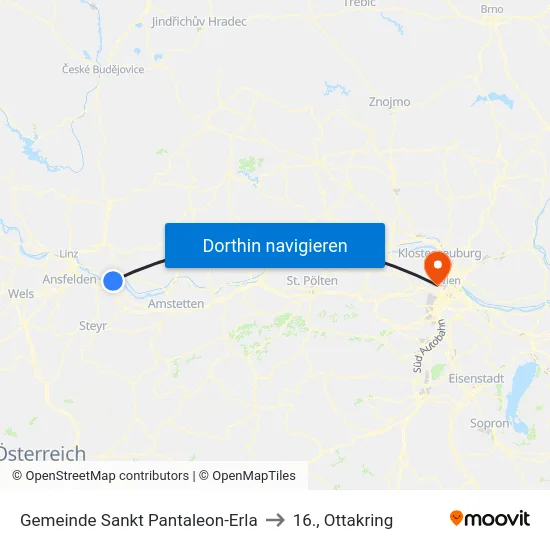 Gemeinde Sankt Pantaleon-Erla to 16., Ottakring map