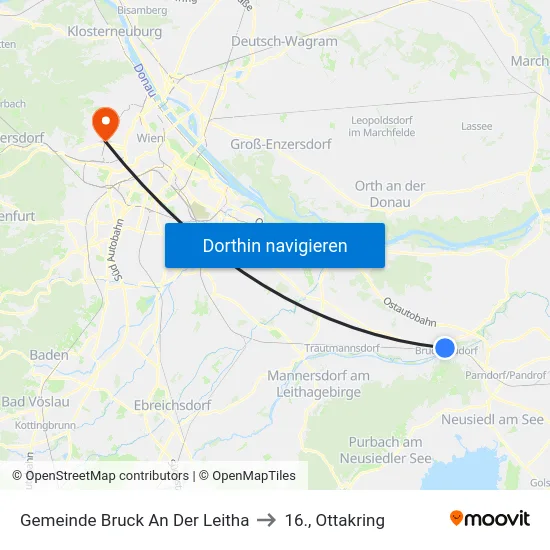 Gemeinde Bruck An Der Leitha to 16., Ottakring map