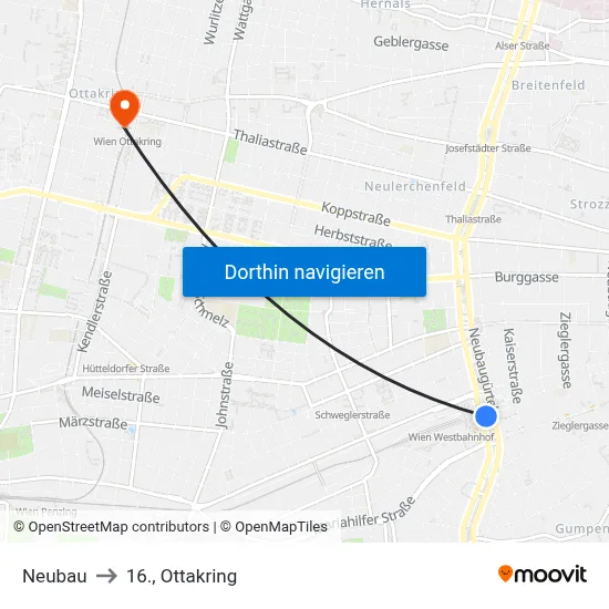Neubau to 16., Ottakring map