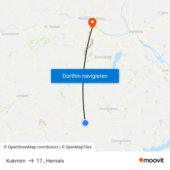 Kukmirn to 17., Hernals map