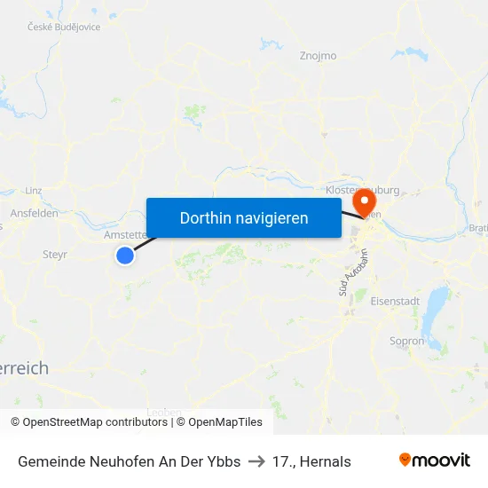 Gemeinde Neuhofen An Der Ybbs to 17., Hernals map