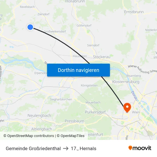 Gemeinde Großriedenthal to 17., Hernals map