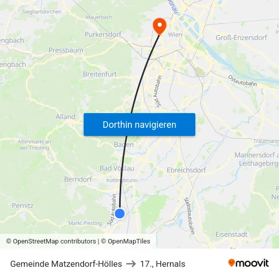 Gemeinde Matzendorf-Hölles to 17., Hernals map