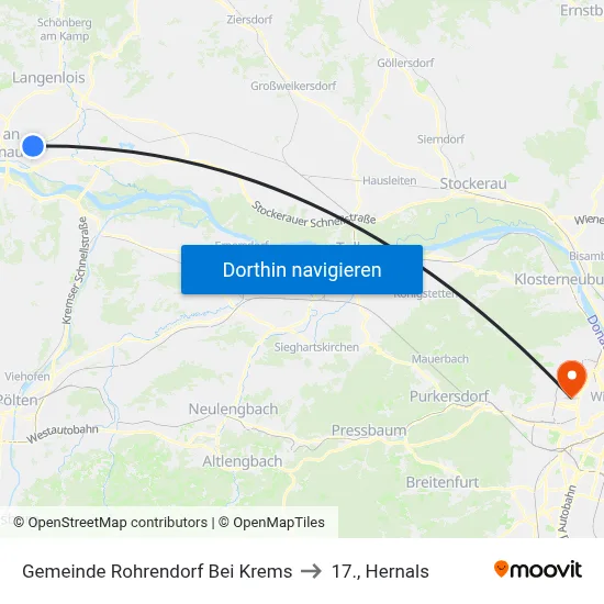 Gemeinde Rohrendorf Bei Krems to 17., Hernals map