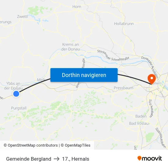 Gemeinde Bergland to 17., Hernals map