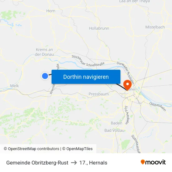 Gemeinde Obritzberg-Rust to 17., Hernals map