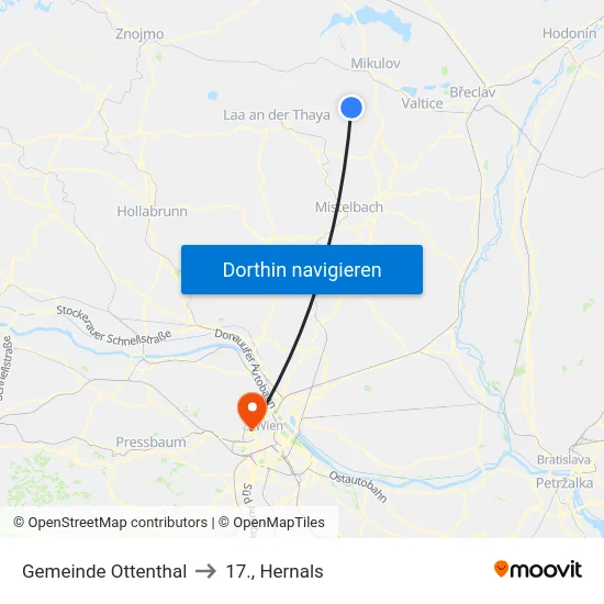 Gemeinde Ottenthal to 17., Hernals map