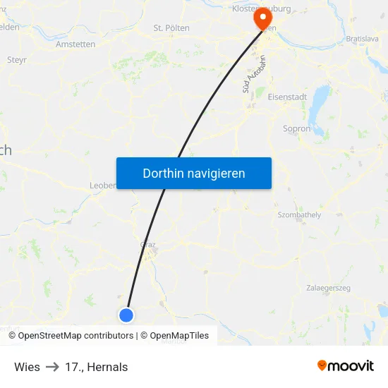 Wies to 17., Hernals map