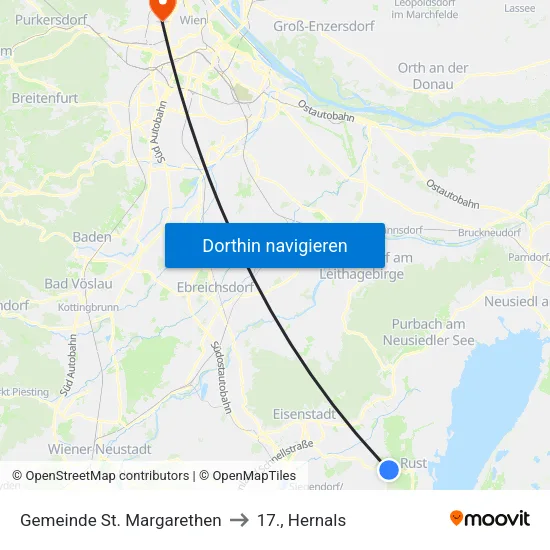 Gemeinde St. Margarethen to 17., Hernals map