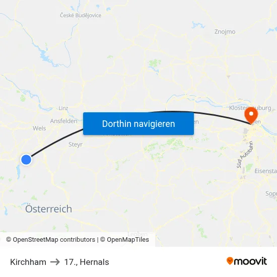 Kirchham to 17., Hernals map