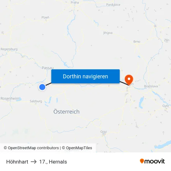 Höhnhart to 17., Hernals map