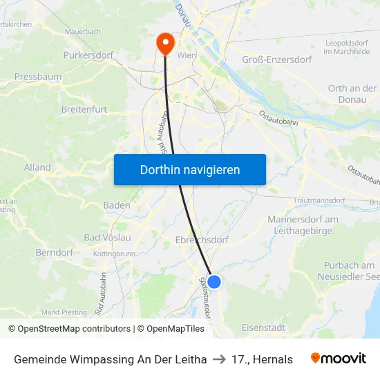 Gemeinde Wimpassing An Der Leitha to 17., Hernals map