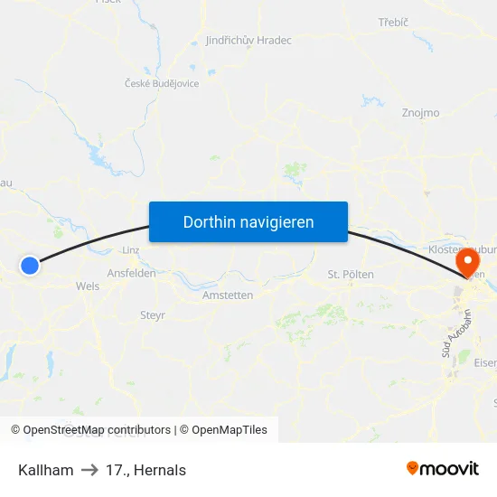 Kallham to 17., Hernals map