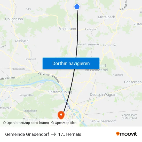 Gemeinde Gnadendorf to 17., Hernals map