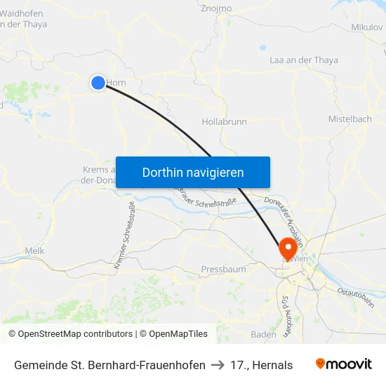 Gemeinde St. Bernhard-Frauenhofen to 17., Hernals map