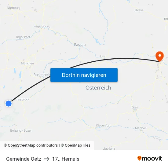Gemeinde Oetz to 17., Hernals map