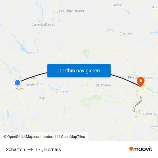 Scharten to 17., Hernals map