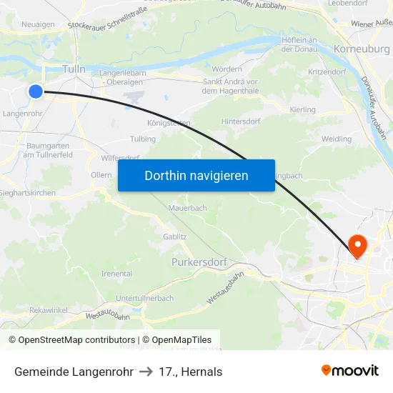 Gemeinde Langenrohr to 17., Hernals map