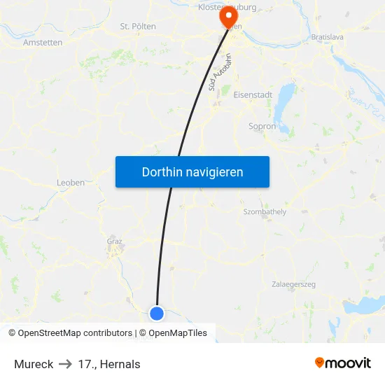 Mureck to 17., Hernals map