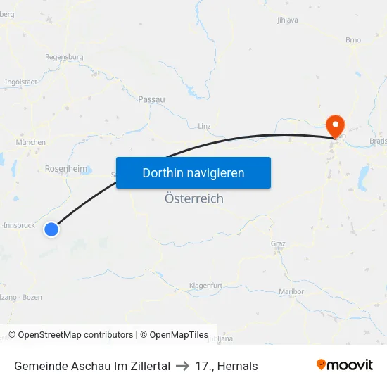 Gemeinde Aschau Im Zillertal to 17., Hernals map