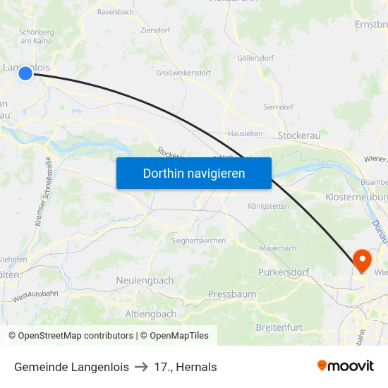 Gemeinde Langenlois to 17., Hernals map