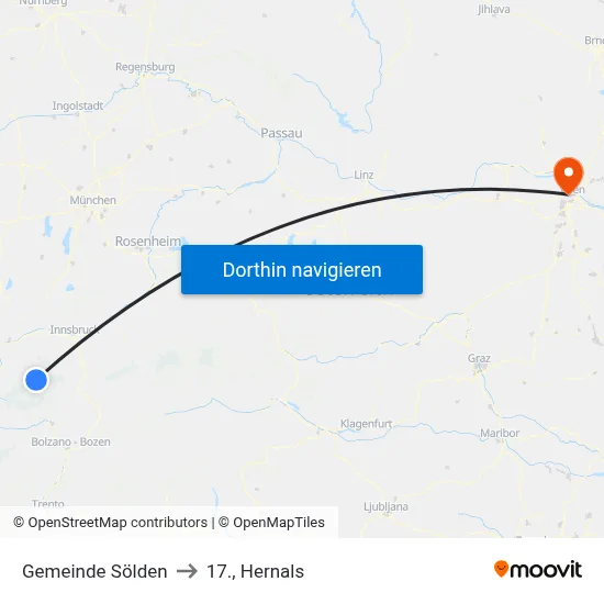 Gemeinde Sölden to 17., Hernals map
