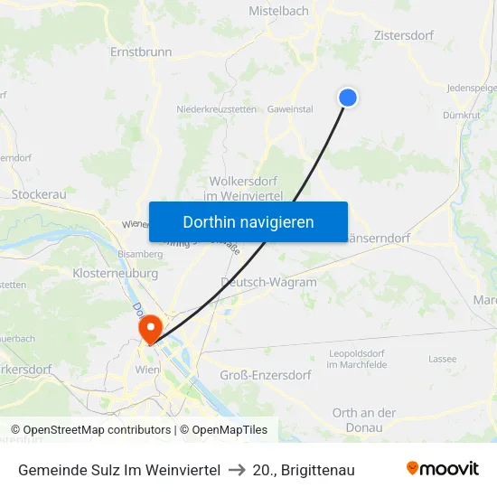 Gemeinde Sulz Im Weinviertel to 20., Brigittenau map
