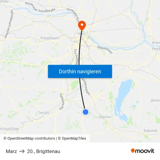 Marz to 20., Brigittenau map