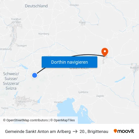 Gemeinde Sankt Anton am Arlberg to 20., Brigittenau map