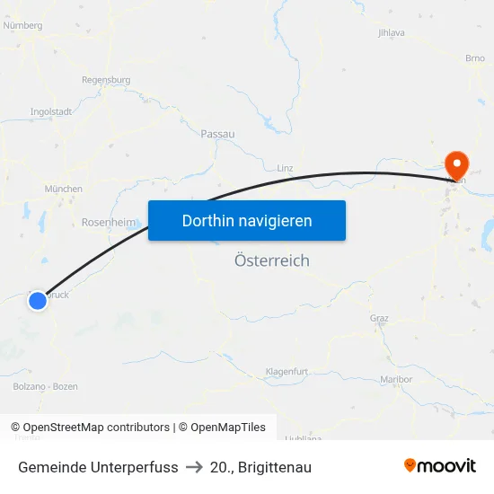 Gemeinde Unterperfuss to 20., Brigittenau map