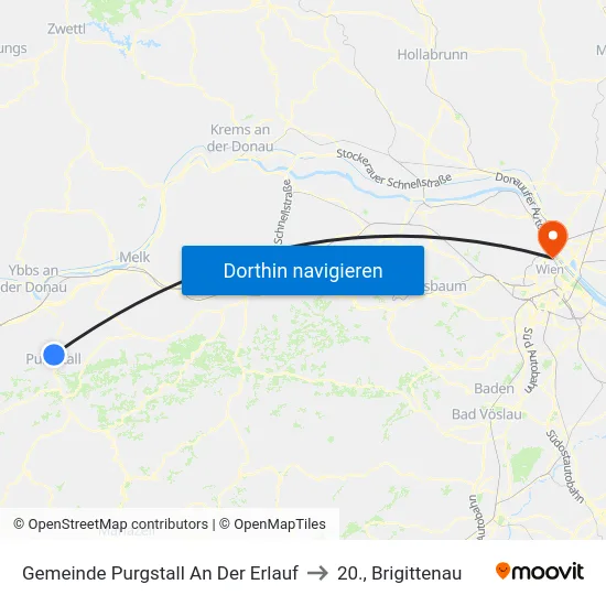 Gemeinde Purgstall An Der Erlauf to 20., Brigittenau map