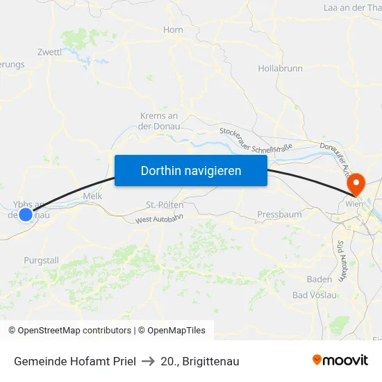 Gemeinde Hofamt Priel to 20., Brigittenau map